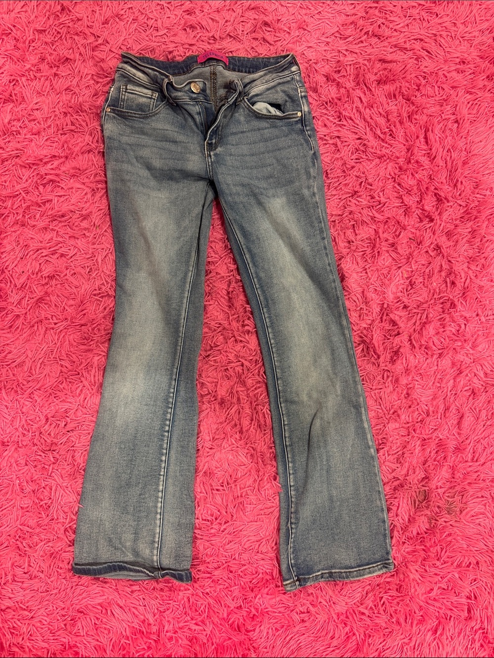 Women's Bootcut Jeans in Faded Blue Wash